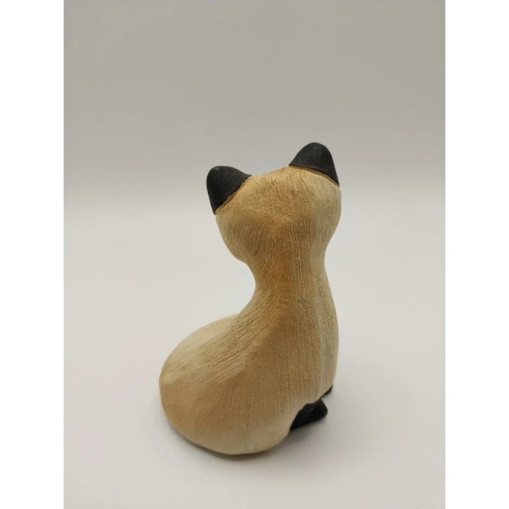 Artesania Rinconada Ceramic Cat Figurine Handcrafted Uruguay 4.5in Used Excellen
